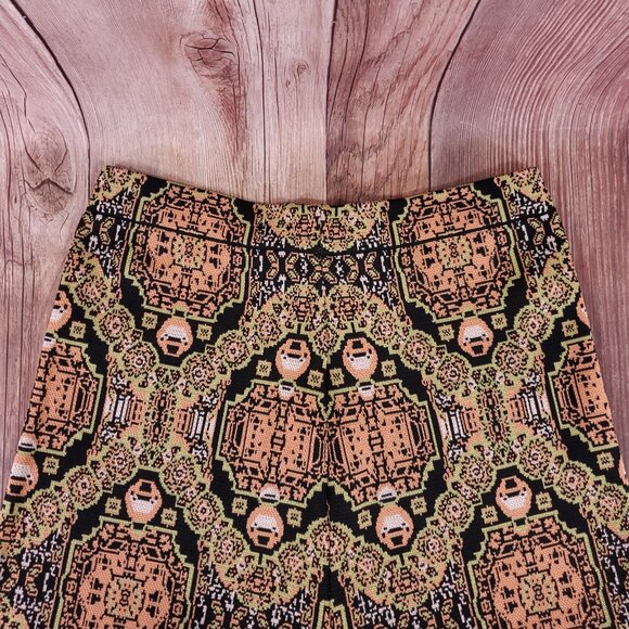 Free People Large Sun in the West Pants Black Magic Combo Boho Chic Wide Leg - Picture 7 of 12